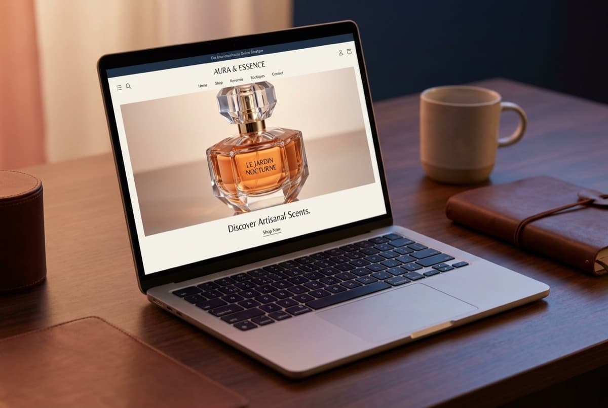 Création de site internet Beauté · E-commerce — Essence (parfumerie en ligne) | BZH 3D, agence web à Quimper