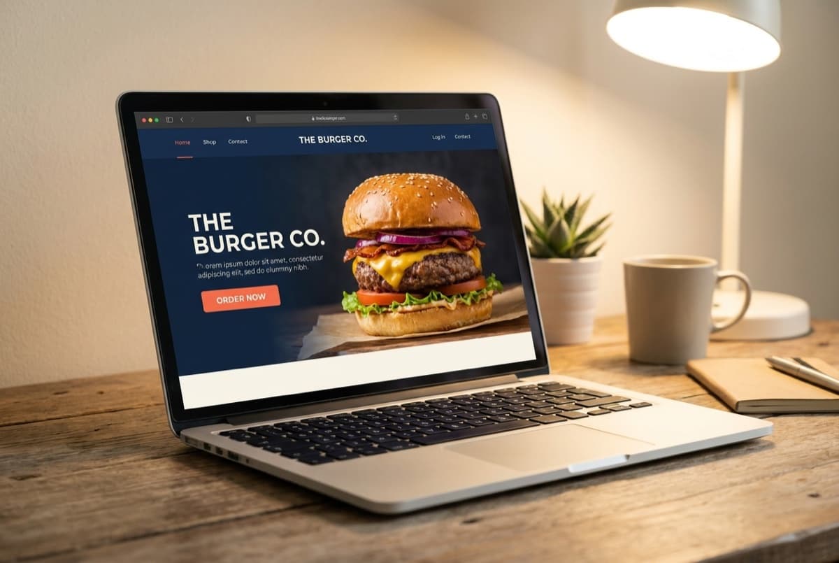 Création de site internet Restauration — Burger House | BZH 3D, agence web à Quimper