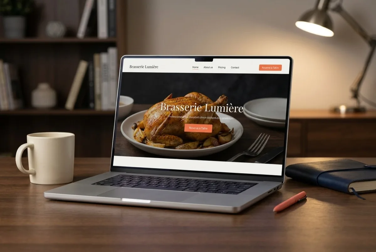 Création de site internet pour restaurant